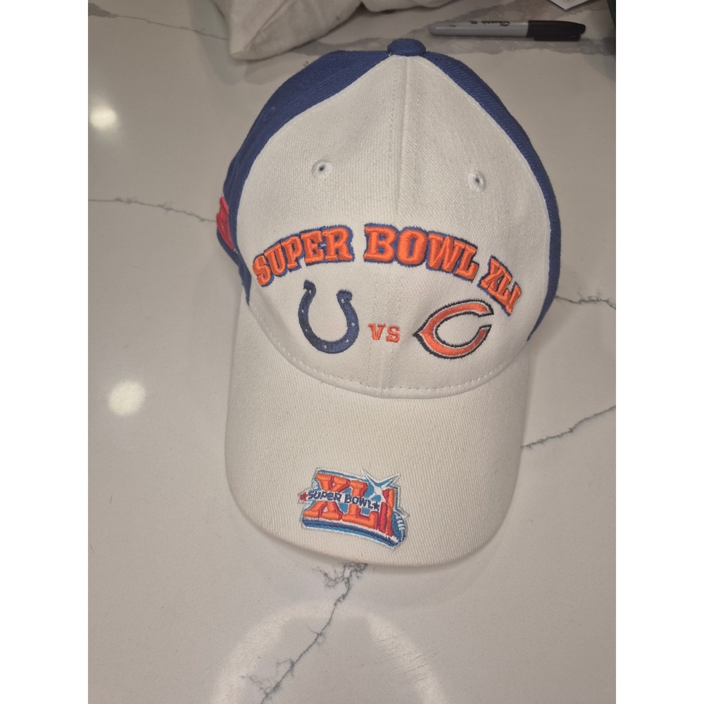 Super Bowl XLI Colts vs Bears Hat Cap Baseball 2007‎ South Florida NFL